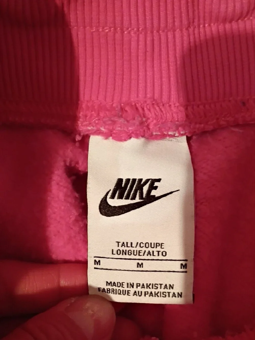 Nike Women's Tall Medium Hot Pink Jogger Sweatpants